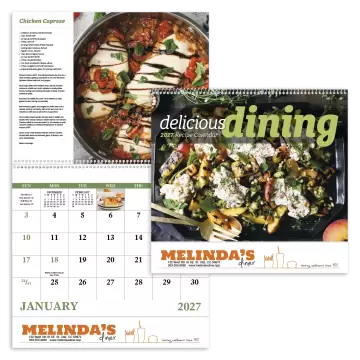 Delicious Dining Wall Calendar - Spiral